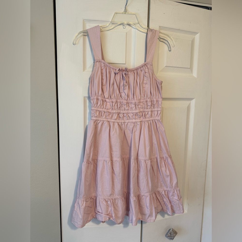 Aritzia / Sunday Best Linen Dress Baby Pink size M